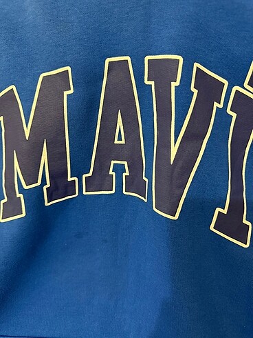 m Beden Orijinal mavi sweatshirt