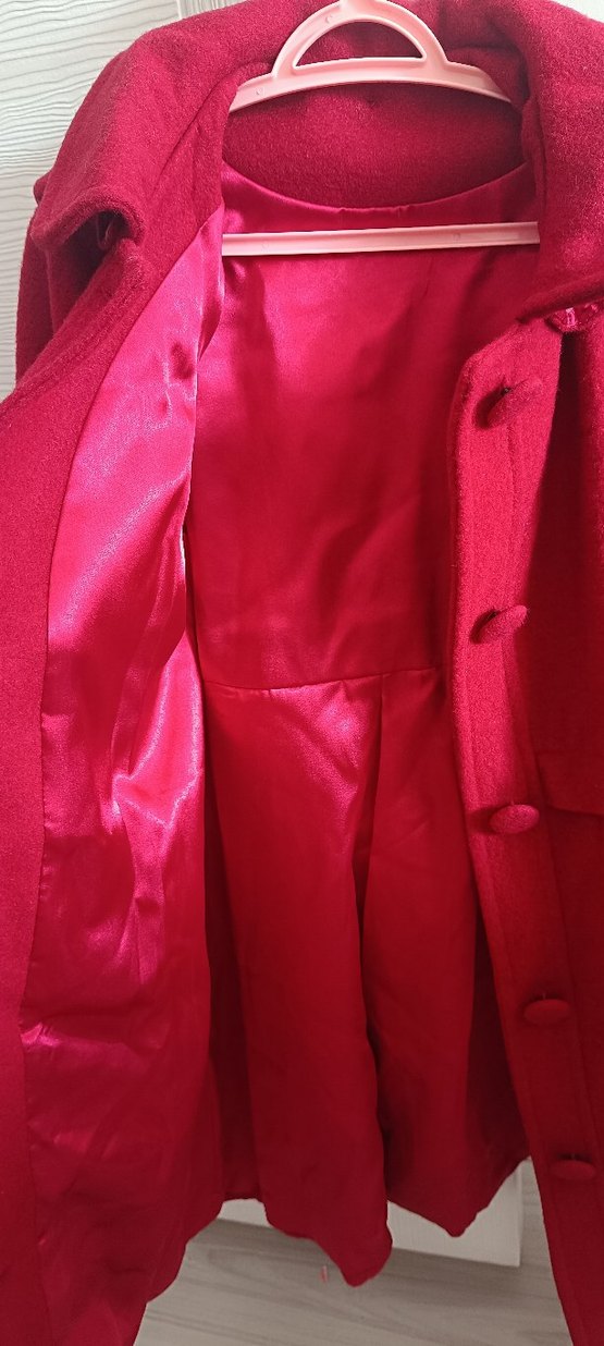 Kırmızı çocuk  Kaban - Görsel 2