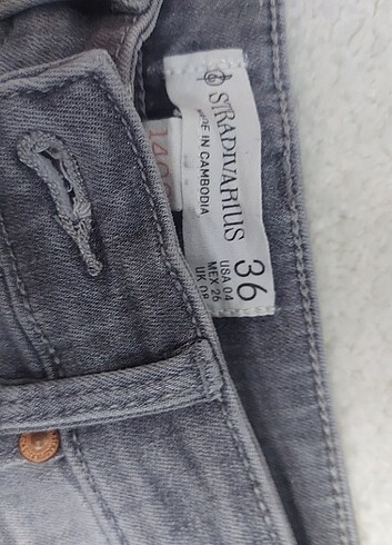 36 Beden gri Renk Stradivarius jean