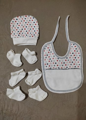 Bambino Yenidoğan 5li  hastane çıkışı zıbın seti - Görsel 2