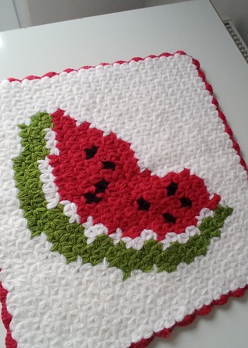 Renkli Karpuz Desenli Banyo lifi - Görsel 3