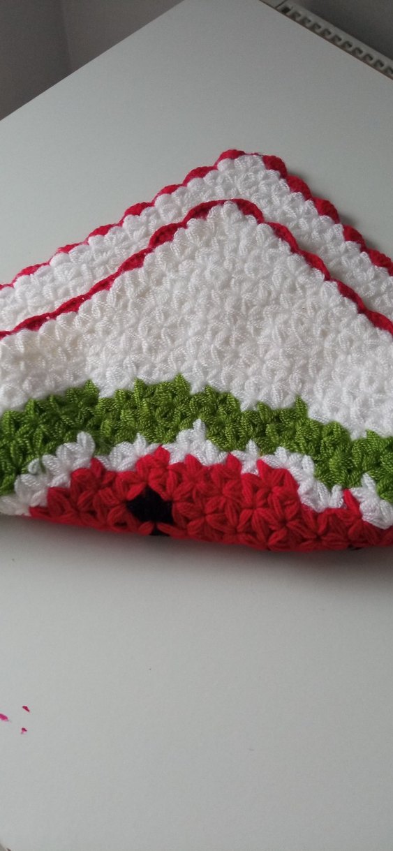 Renkli Karpuz Desenli Banyo lifi - Görsel 2