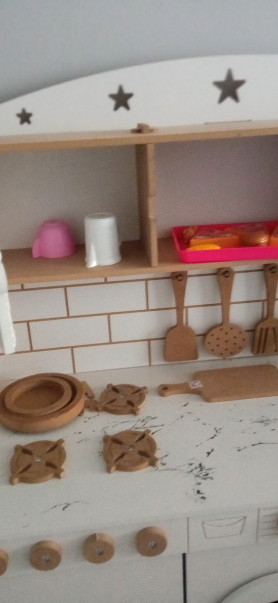 Beyaz Ahşap Çocuk Oyun Mutfak Seti - Görsel 2