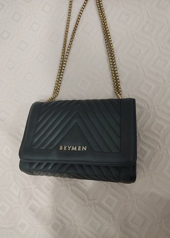 Beymen Zincir Detaylı Siyah Deri Kadın Çanta