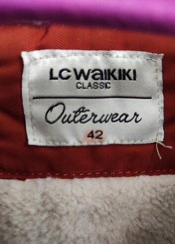 Turuncu İçi Yünlü Mont - Görsel 3