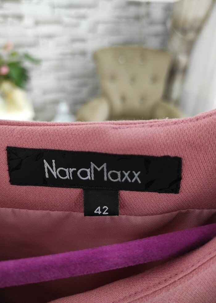 Toz pembe elbise - Görsel 3