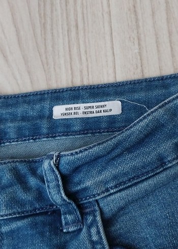 Mavi Midi Boy Rahat Kesim Kadın Kot Pantolon - Görsel 3