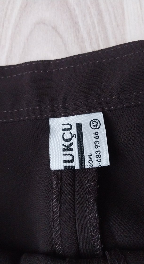 Kadın Kahverengi Pilili Kumaş Pantolon - Görsel 2