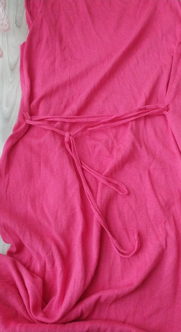 Pembe Kolsuz Drapeli Yelek - Görsel 2