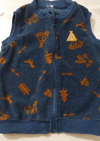 Kırmızı Kapüşonlu Erkek Çocuk Yeleği - Görsel 8