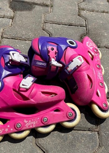 Decathlon Oxelo Pembe Koyu Mor Cocuk Paten