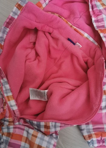 Kapüşonlu Fermuarlı Kız Bebek Kar Tulumu - Görsel 9