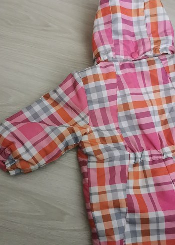 Kapüşonlu Fermuarlı Kız Bebek Kar Tulumu - Görsel 8