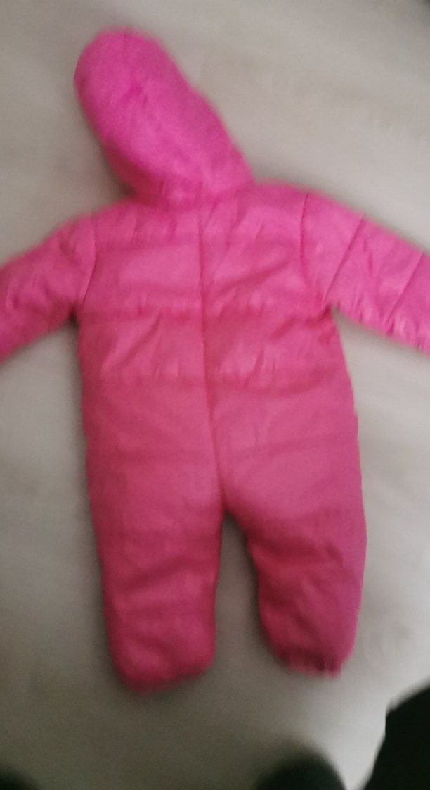 Renkli Baskılı Pembe Bebek Kız Tulumu - Görsel 5