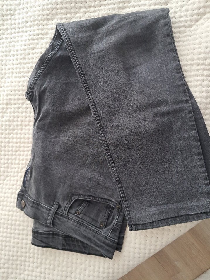 Gri Regular Fit Erkek Kot Pantolon - Görsel 2