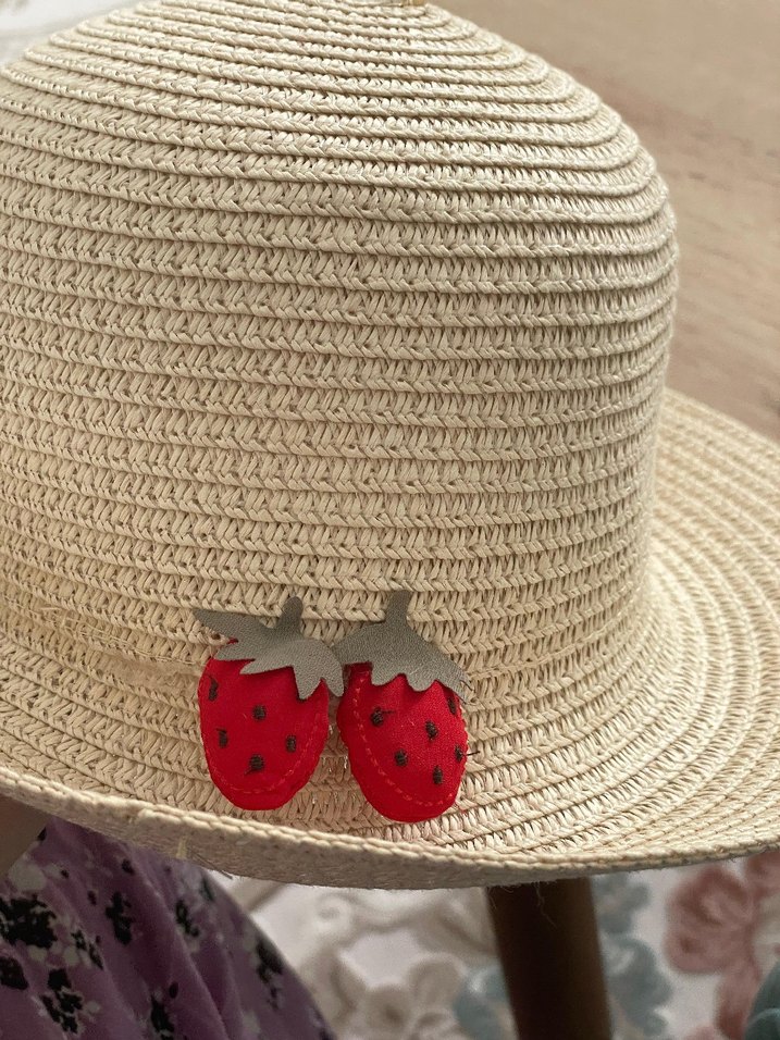 Kız çocuk hasır şapka - Görsel 3