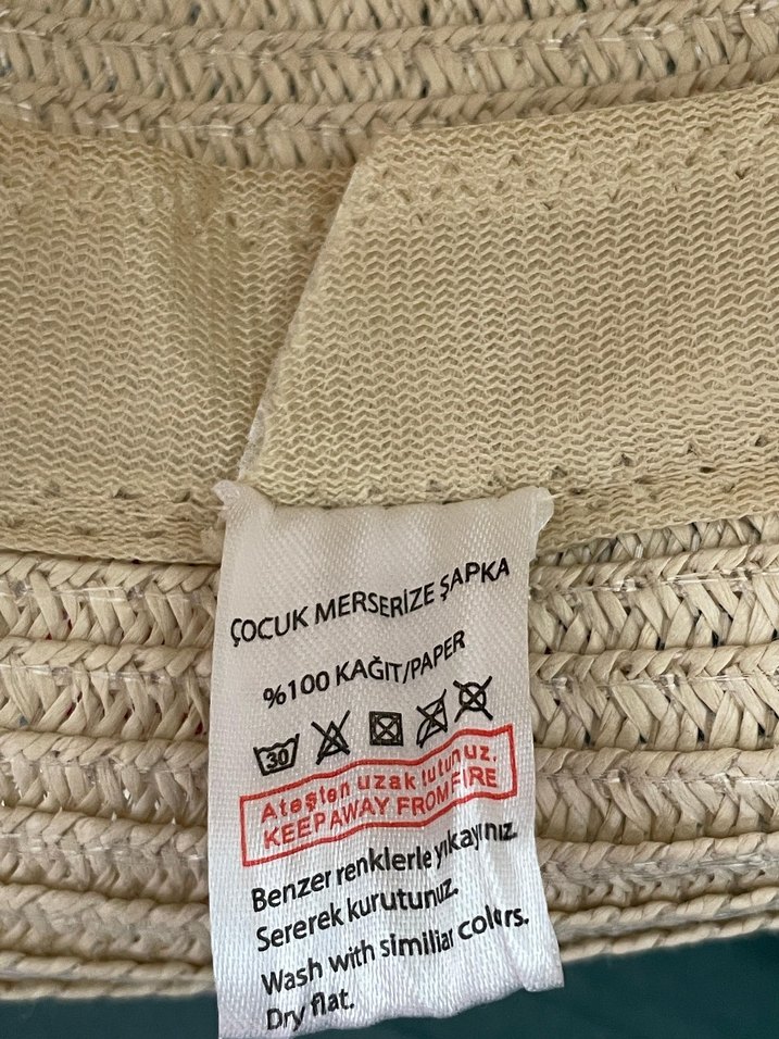 Kız çocuk hasır şapka - Görsel 5