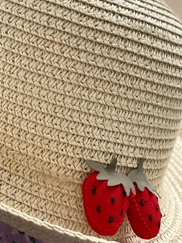 Kız çocuk hasır şapka - Görsel 4