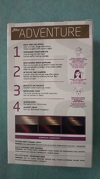 Şarap kızılı saç boyası - Görsel 2