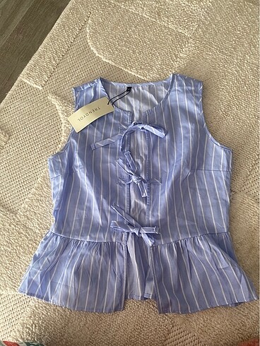 Mavi çizgili Gömlek - Görsel 2