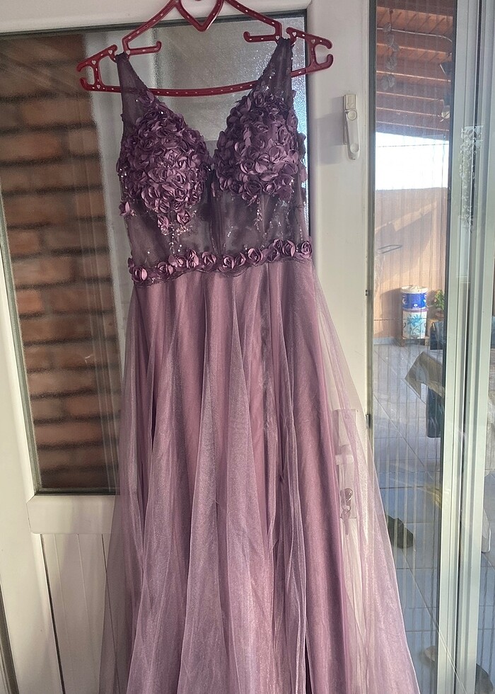 Lila kadın abiye - Görsel 3