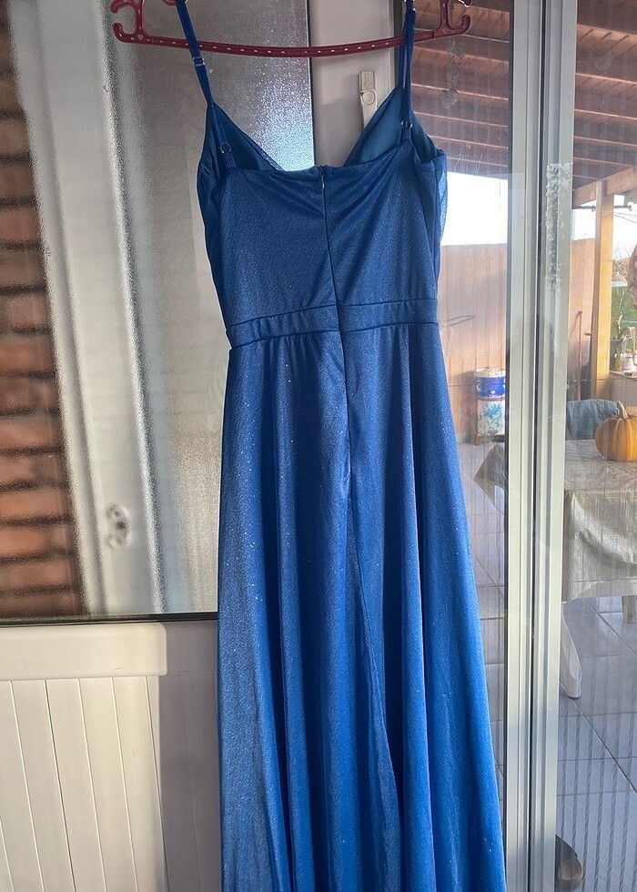 Mavi simli abiye - Görsel 2