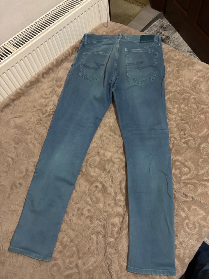 Mavi Regular Fit Düğmeli Erkek Kot Pantolon - Görsel 3