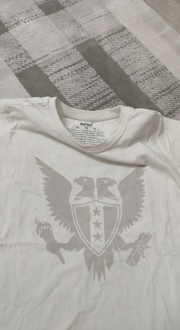 Erkek Çocuk Beyaz Baskılı Tişört - Görsel 2