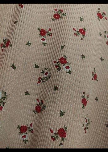 Pembe Çiçek Desenli Uzun Kollu Bluz - Görsel 7