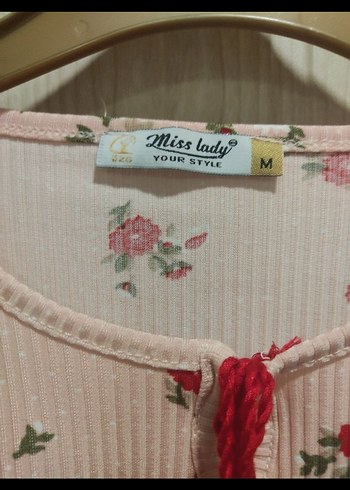 Pembe Çiçek Desenli Uzun Kollu Bluz - Görsel 3