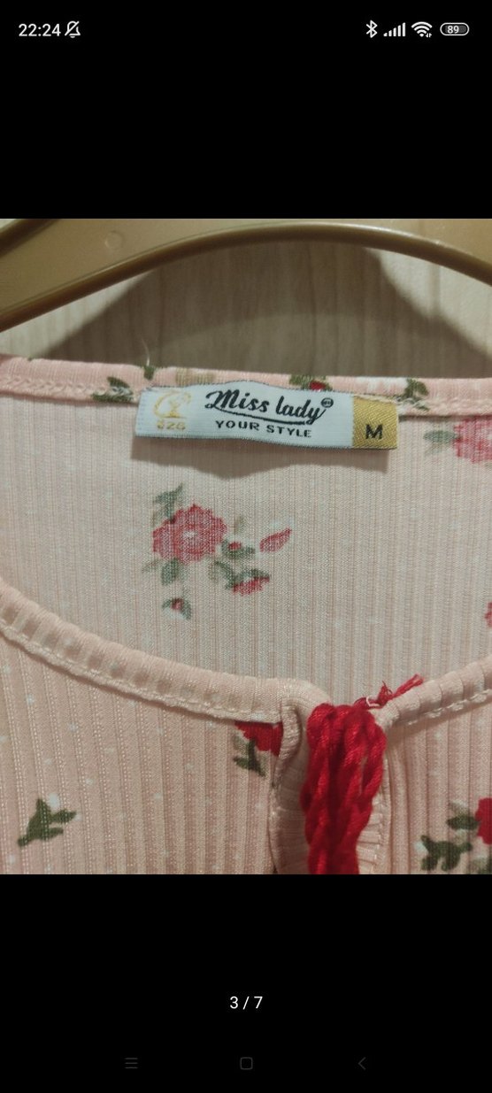 Pembe Çiçek Desenli Uzun Kollu Bluz - Görsel 3