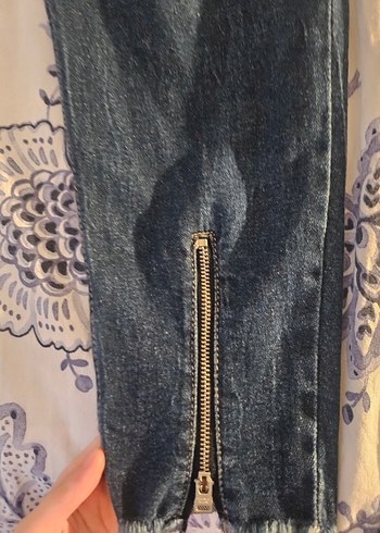 ZARA erkek   Lacivert  Denim Jean - Görsel 2