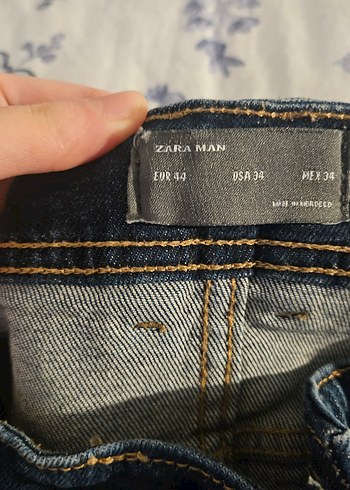 ZARA erkek   Lacivert  Denim Jean - Görsel 3