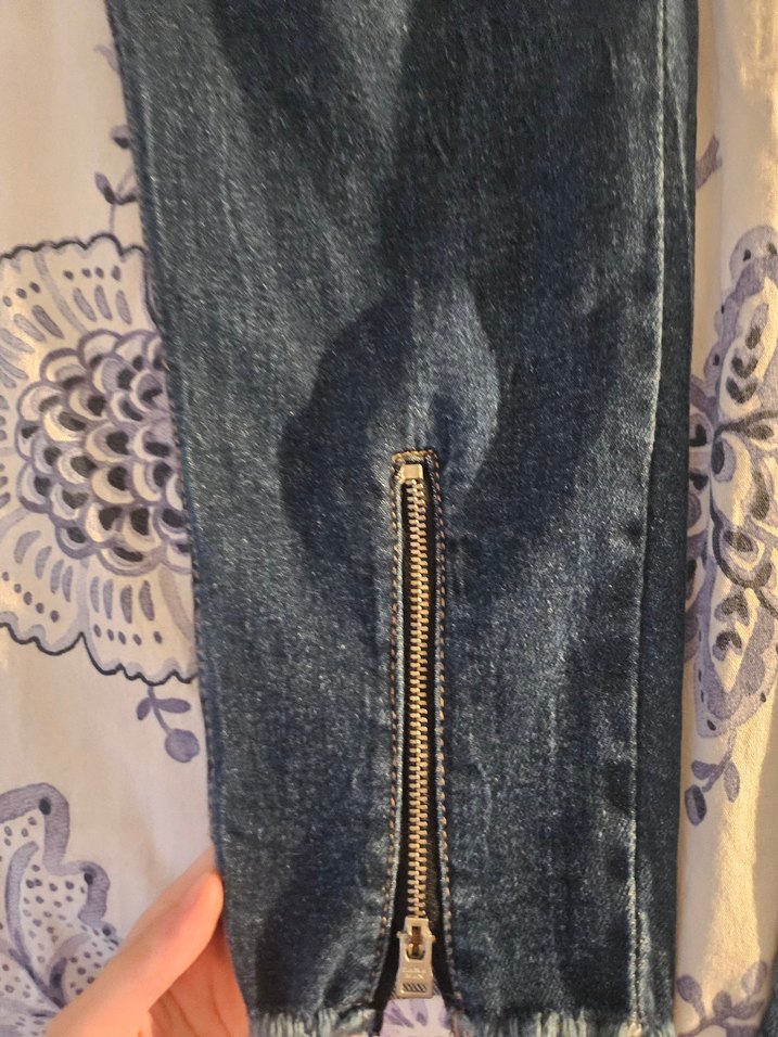 ZARA erkek   Lacivert  Denim Jean - Görsel 2