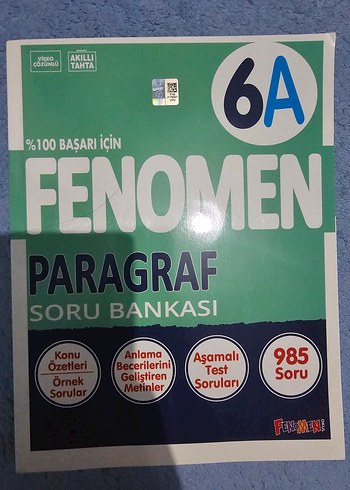 Fenomen 6A Türkçe Soru Bankası - Görsel 2