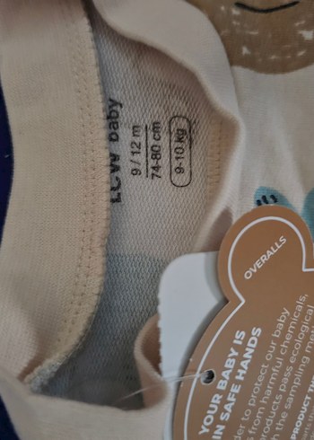 Baskılı Kahverengi Bebek Tulum, Uzun Kollu - Görsel 2