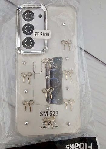 Beyaz Payetli Samsung S23 Telefon Kılıfı - Görsel 2