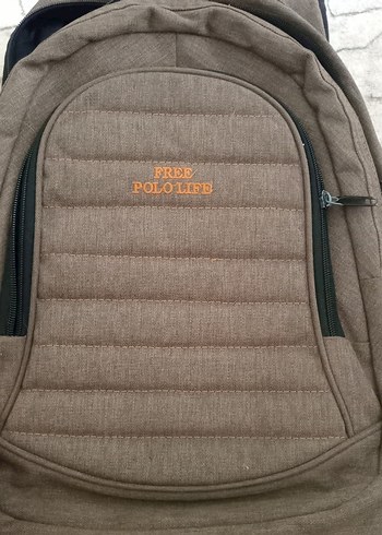 Fermuarlı Kahverengi Erkek Sırt Çantası