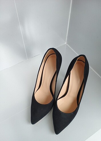Diğer Siyah süet stiletto