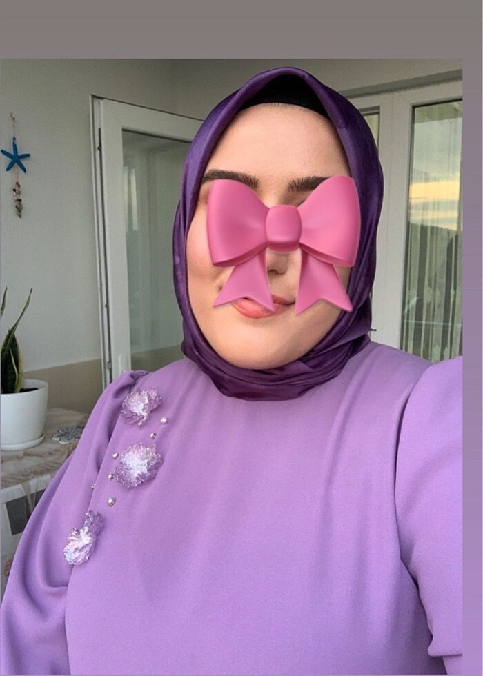 Tesettür abiye büyük beden - Görsel 2