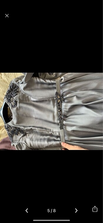 Tesettür özel tasarım abiye - Görsel 5