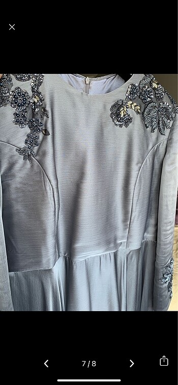 Tesettür özel tasarım abiye - Görsel 7