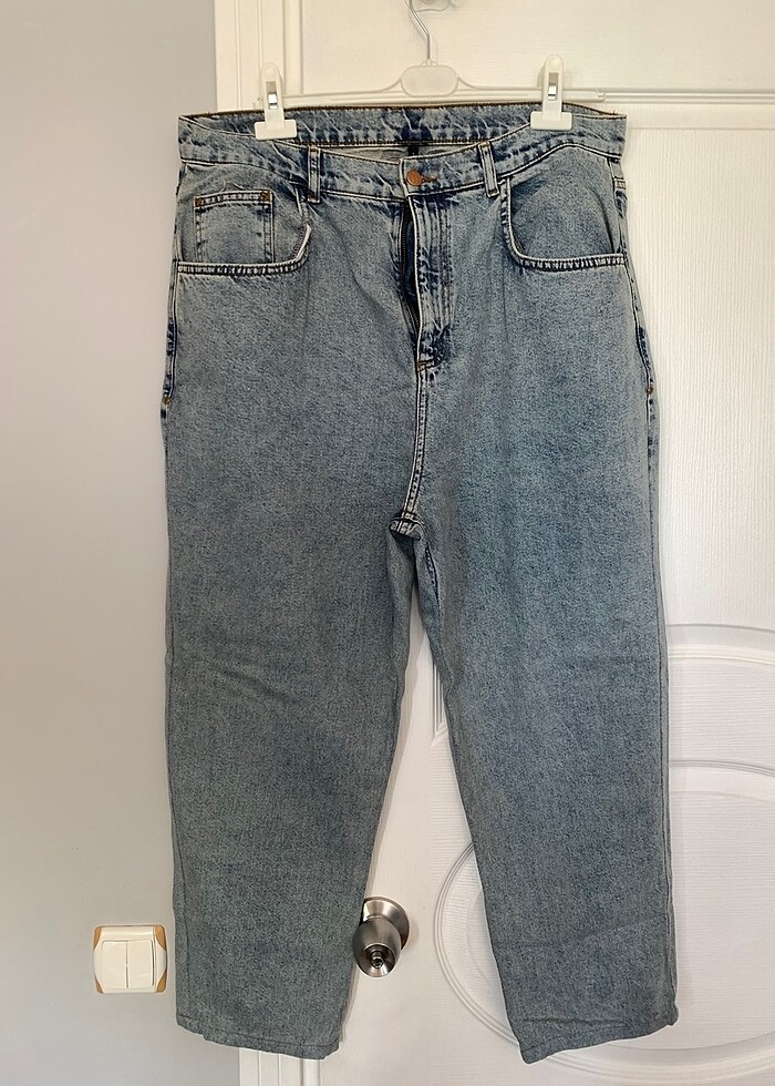 Büyük beden jean denim pantolon - Görsel 2