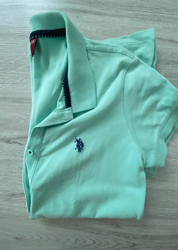 U.S Polo Assn. Turkuaz Kadın Polo Yaka Kısa Kollu Tişört