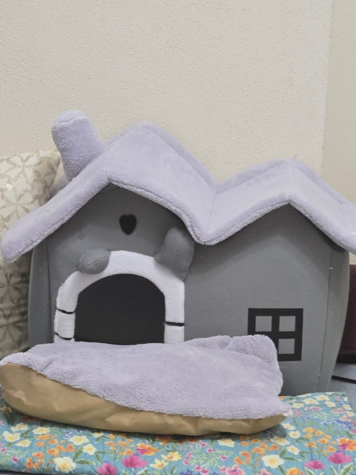 Kedi Evi Gri Yumuşak - Görsel 4