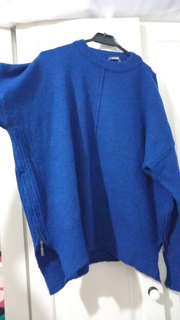 l Beden lacivert Renk Kadin oversize bluz