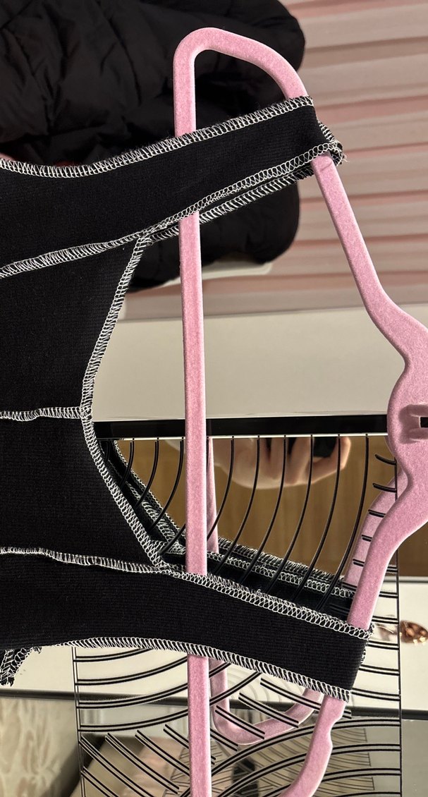 Siyah kadın crop - Görsel 3