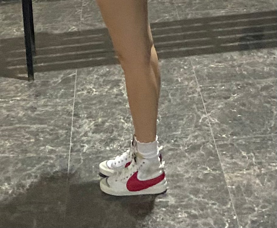 Nike Beyaz blazer Kadın Spor Ayakkabı Velcro Detaylı - Görsel 2