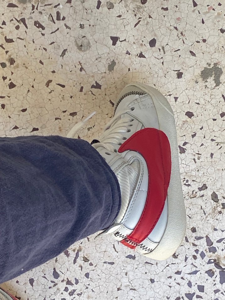 Nike Beyaz blazer Kadın Spor Ayakkabı Velcro Detaylı - Görsel 3