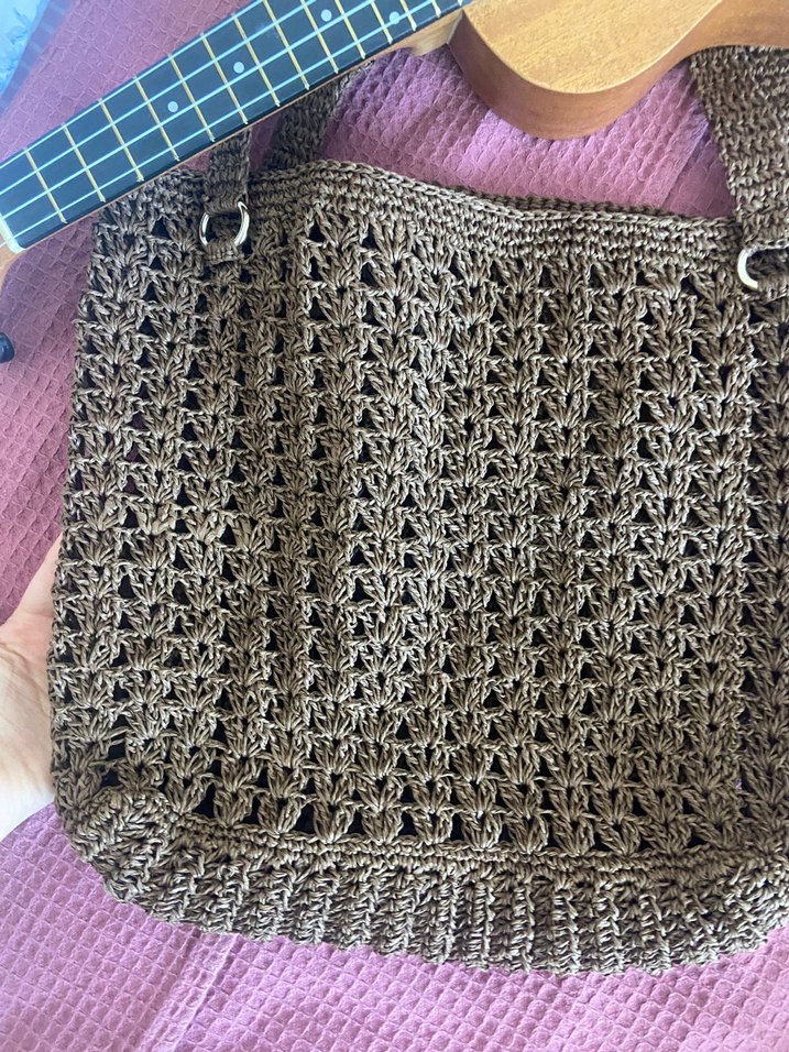 Örgü çanta plajlık ya da günlük kullanıma uygun - Görsel 2